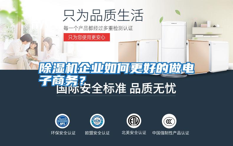 除濕機(jī)企業(yè)如何更好的做電子商務(wù)？