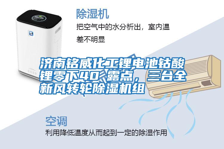 濟(jì)南銘威化工鋰電池鈷酸鋰零下40℃露點(diǎn)，三臺(tái)全新風(fēng)轉(zhuǎn)輪除濕機(jī)組