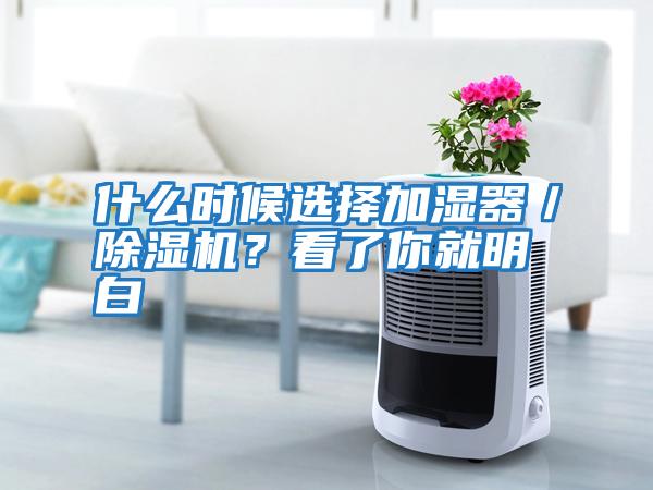 什么時候選擇加濕器／除濕機？看了你就明白