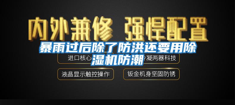 暴雨過(guò)后除了防洪還要用除濕機(jī)防潮