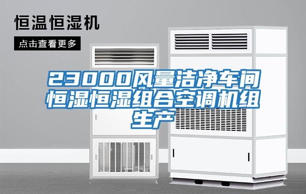 23000風(fēng)量潔凈車(chē)間恒濕恒濕組合空調(diào)機(jī)組生產(chǎn)