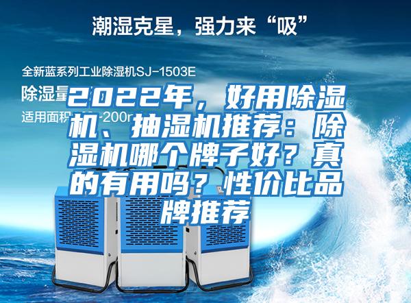 2022年，好用除濕機、抽濕機推薦：除濕機哪個牌子好？真的有用嗎？性價比品牌推薦