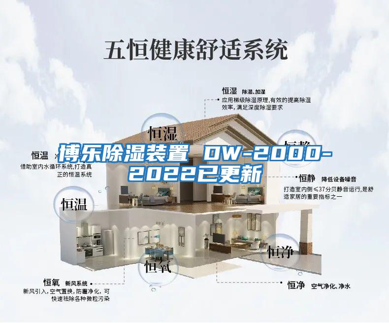 博樂除濕裝置 DW-2000-2022已更新