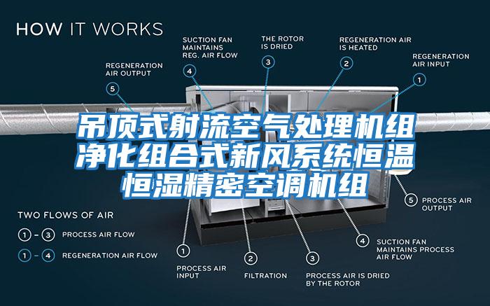 吊頂式射流空氣處理機(jī)組凈化組合式新風(fēng)系統(tǒng)恒溫恒濕精密空調(diào)機(jī)組