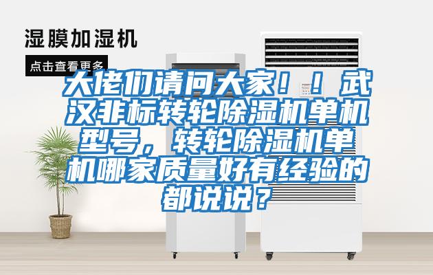 大佬們請問大家?。∥錆h非標轉(zhuǎn)輪除濕機單機型號，轉(zhuǎn)輪除濕機單機哪家質(zhì)量好有經(jīng)驗的都說說？