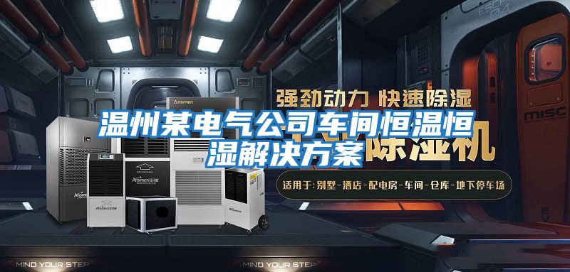 溫州某電氣公司車(chē)間恒溫恒濕解決方案