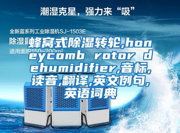 蜂窩式除濕轉(zhuǎn)輪,honeycomb rotor dehumidifier,音標(biāo),讀音,翻譯,英文例句,英語(yǔ)詞典