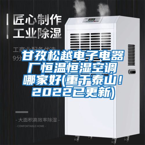 甘孜松越電子電器廠恒溫恒濕空調(diào)哪家好(重于泰山！2022已更新)